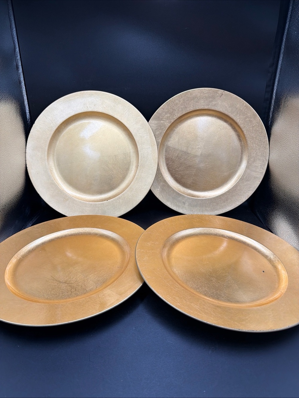 4pc 13" GOLD Round CHARGER PLATES Wedding Decorations Craft Royal Gallery Japan